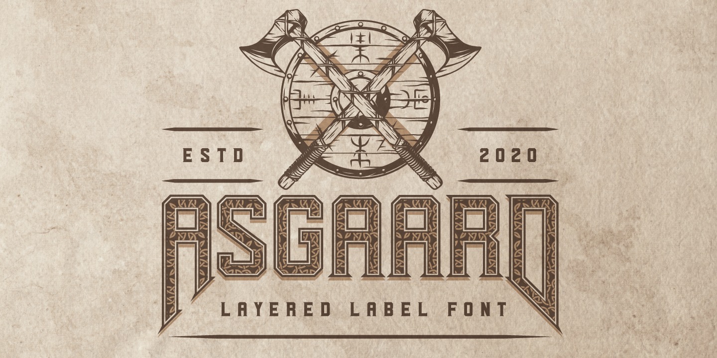 Asgaard Font preview